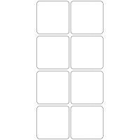 10636 - Label Size 65mm x 65mm - 2000 labels per roll