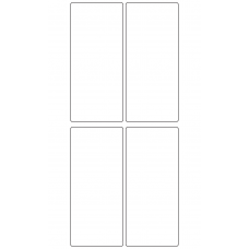 10643 - Label Size 57mm x 129mm - 1040 labels per roll 
