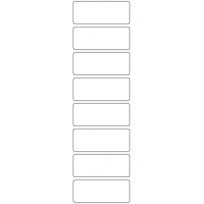 10645 - Label Size 75mm x 30mm - 2080 labels per roll 