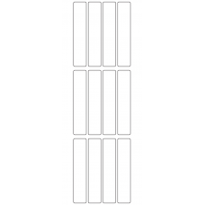 10652 - Label Size 20mm x 100mm - 2650 labels per roll 