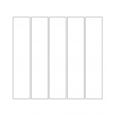 10675 - Label Size 43mm x 208mm - 1190 labels per roll 