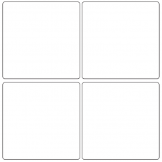 10706 - Label Size 100mm x 100mm - 1340 labels per roll 