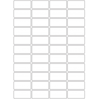 10717 - Label Size 53mm x 25mm - 10000 labels per roll