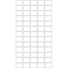 10721 - Label Size 40mm x 28mm - 11020 labels per roll 
