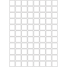 10726 - Label Size 25mm x 25mm - 20000 labels per roll 