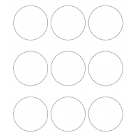 10728 - Label Size 74mm dia - 2130 labels per roll
