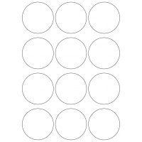 10729 - Label Size 65mm dia - 2840 labels per roll