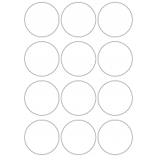 10729 - Label Size 65mm dia - 2840 labels per roll 