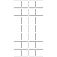 10743 - Label Size 35mm x 35mm - 6640 labels per roll