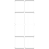 10787 - Label Size 43mm x 53mm - 2450 labels per roll