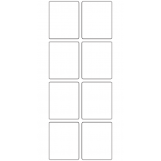 10787 - Label Size 43mm x 53mm - 2450 labels per roll 