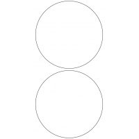 10789 - Label Size 131mm dia - 520 labels per roll