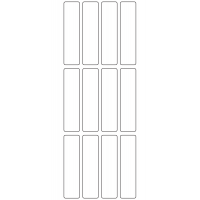 10801 - Label Size 20mm x 80mm - 3310 labels per roll
