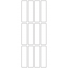 10801 - Label Size 20mm x 80mm - 3310 labels per roll 
