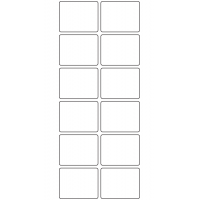 10804 - Label Size 42mm x 33mm - 3890 labels per roll