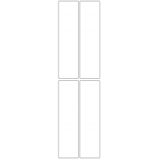 10811 - Label Size 43.5mm x 167mm - 820 labels per roll 