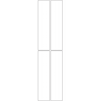 10816 - Label Size 45mm x 188mm - 730 labels per roll