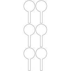 10821 - Label Size 40mm x 81mm - 1650 labels per roll 