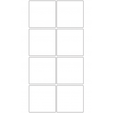 10857 - Label Size 75mm x 75mm - 1760 labels per roll 