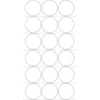 10860 - Label Size 60mm dia - 3310 labels per roll