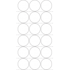 10860 - Label Size 60mm dia - 3310 labels per roll 