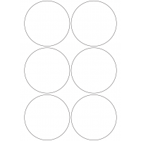 10868 - Label Size 95mm dia - 1420 labels per roll