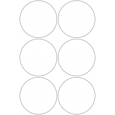 10868 - Label Size 95mm dia - 1420 labels per roll 