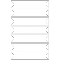10872 - Label Size 136mm x 27mm - 2270 labels per roll
