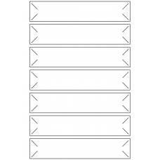 10872 - Label Size 136mm x 27mm - 2270 labels per roll 