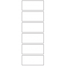 10877 - Label Size 67mm x 30mm - 2070 labels per roll 