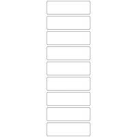10910 - Label Size 80mm x 25mm - 2480 labels per roll