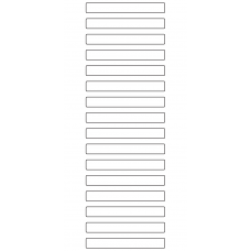 10911 - Label Size 80mm x 10mm - 4410 labels per roll 