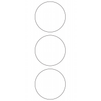 10932 - Label Size 69mm dia - 920 labels per roll