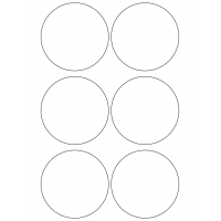 10934 - Label Size 78mm dia - 1650 labels per roll