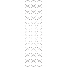 10937 - Label Size 23mm dia - 7820 labels per roll 