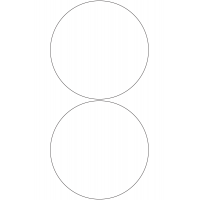 10944 - Label Size 150mm dia - 460 labels per roll