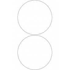 10944 - Label Size 150mm dia - 460 labels per roll 