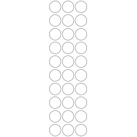 10946 - Label Size 25mm dia - 7110 labels per roll