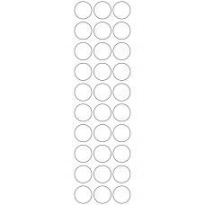 10946 - Label Size 25mm dia - 7110 labels per roll 