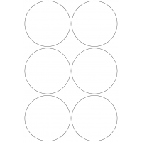 10948 - Label Size 99mm dia - 1360 labels per roll