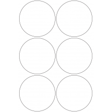 10948 - Label Size 99mm dia - 1360 labels per roll 