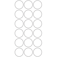10955 - Label Size 32mm dia - 5840 labels per roll