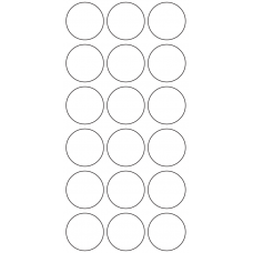 10955 - Label Size 32mm dia - 5840 labels per roll 