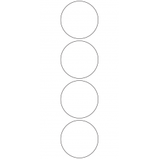 10959 - Label Size 60mm dia - 1100 labels per roll 
