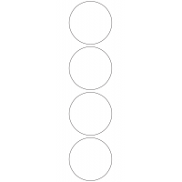 10961 - Label Size 75mm dia - 880 labels per roll