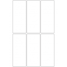 10968 - Label Size 69mm x 166mm - 1220 labels per roll 