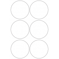 10973 - Label Size 92mm dia - 1420 labels per roll