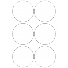 10973 - Label Size 92mm dia - 1420 labels per roll 