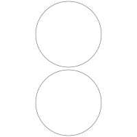10975 - Label Size 125mm dia - 540 labels per roll