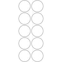 10994 - Label Size 38mm dia - 3440 labels per roll